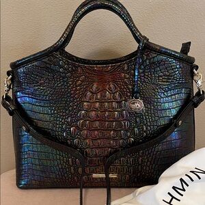 Brahmin Elaine Black Pearl Ombre Melbourne bag